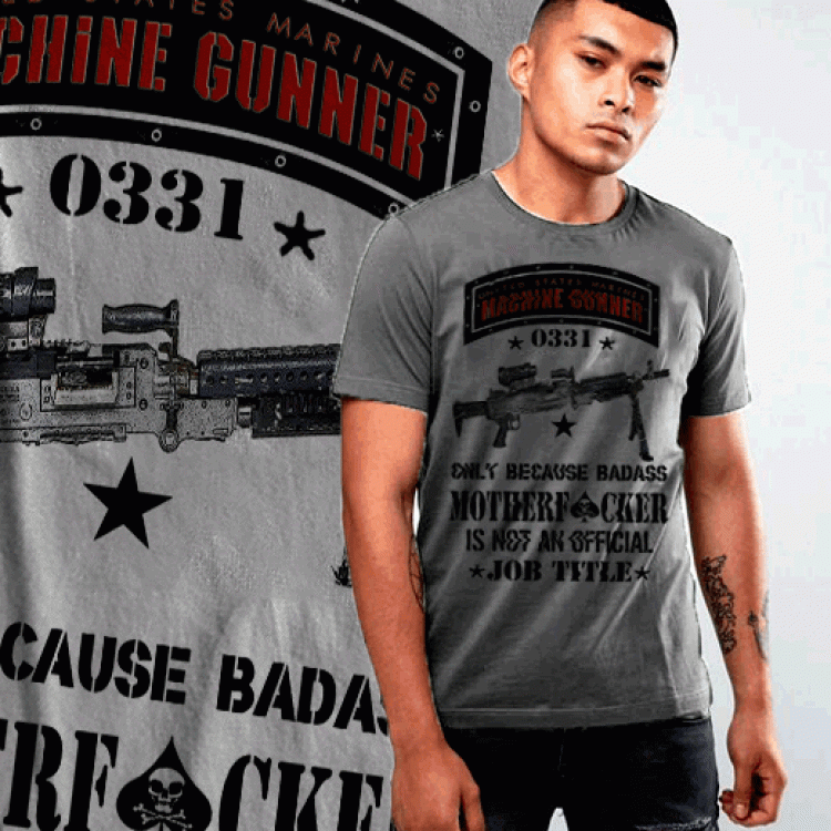 USMC 0331 Machine Gunner Marine Infantryman Devil Dog TShirt